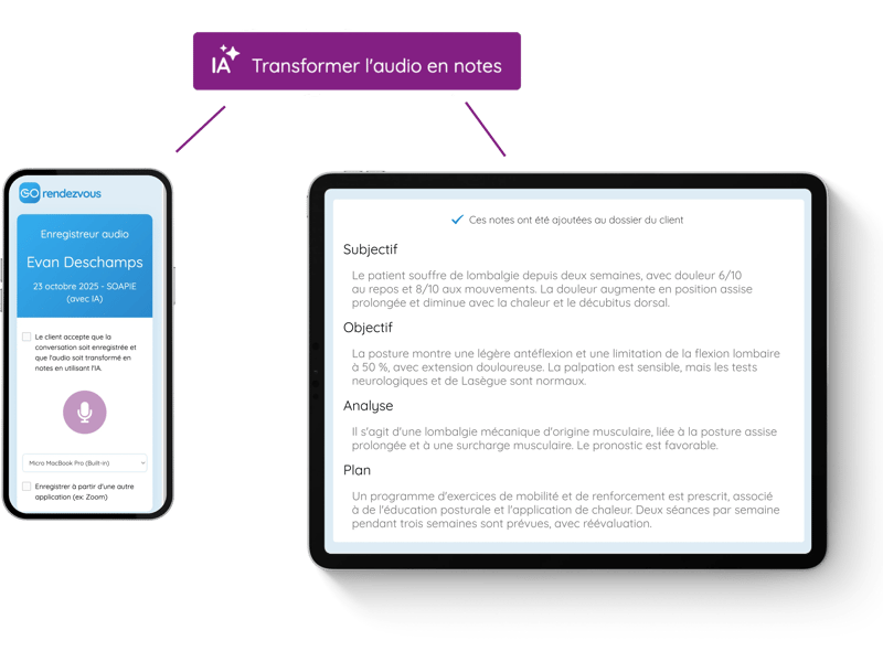 IPAD SOAP Intelligence artificielle