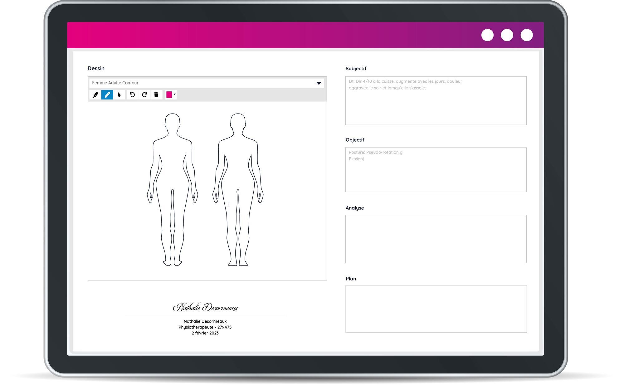 dossiers patient soap